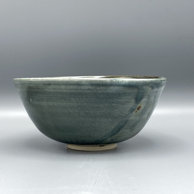 Tenmoku celadon ramen bowl